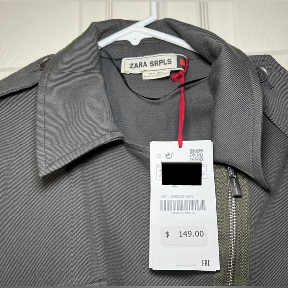 NWOT Zara Surplus Line S Military Jacket Dress one of a kind wardrobe must. #16 - Picture 3 of 6